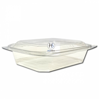 투명한 사각플라스틱 그릇 (4개입)