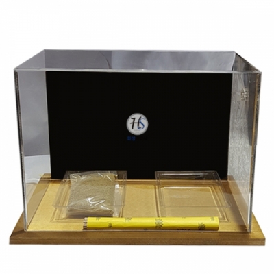 [HS] 신형 투명 상자 세트(바람방향관찰,투명사각그릇,모래,향포함) )