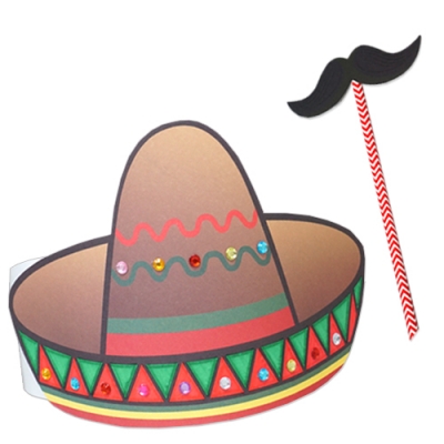 [안녕미술아] 멕시코 모자와 콧수염(4인용)