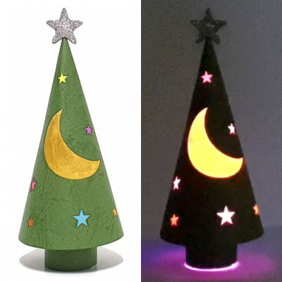 [키즈킹] 크리스마스 LED 종이 트리 만들기