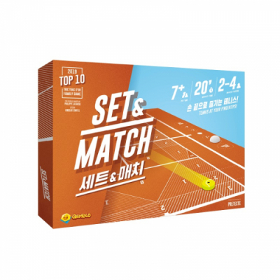 [젬블로] 세트앤매치 (2인~4인용, 손끝으로 즐기는 테니스게임)
