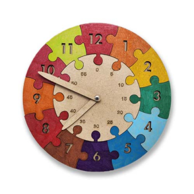 [마이사이언스] 컬러링 시계 퍼즐