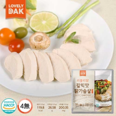 [러블리닭] 갈릭맛 닭가슴살 100g