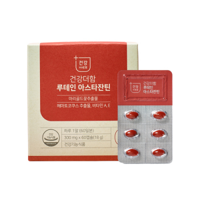[건강더함] 루테인 아스타잔틴 300mg*60캡슐