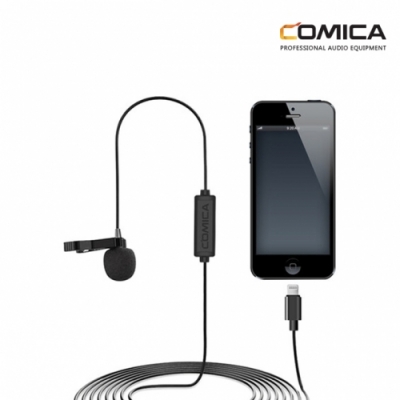 [COMICA] 코미카 CVM-V01SP-MI 라이트닝 아이폰 스마트폰용 라발리에 핀마이크 2.5m