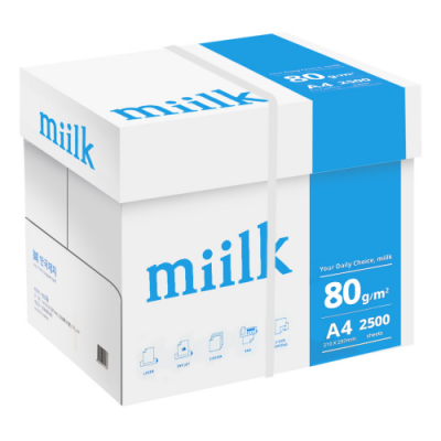 [밀크] A4 복사용지(A4용지) 80g 2500매 1BOX