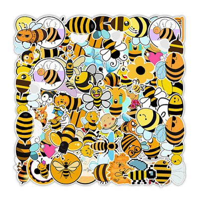 [오케이아트] 꿀벌 데코 방수 스티커(50매 세트)