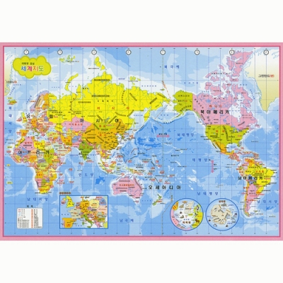[퍼즐갤러리] 세계지도 한글판 500조각 직소퍼즐