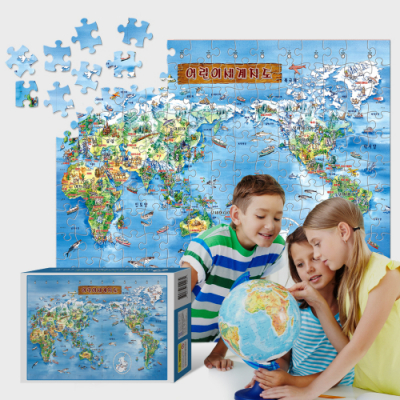 [퍼즐갤러리] 150피스퍼즐 어린이 세계지도 한글판