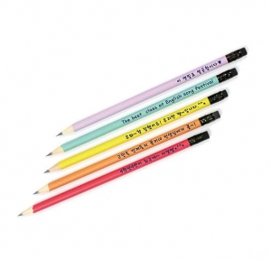 지우개 달린 연필(원하는 문구 맞춤제작) (최소구매수량 50개)
