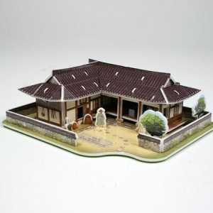[똑딱퍼즐] 한국의 전통가옥 기와집(3D입체퍼즐)