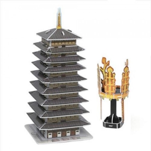 [똑딱퍼즐] 선덕여왕의 황룡사 구층목탑과 신라금관(3D입체퍼즐)
